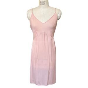 Araks Cadel Pink Silk Slip Size Small